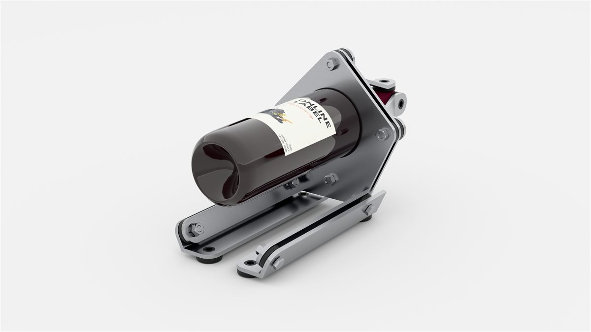 Wine display render angle one